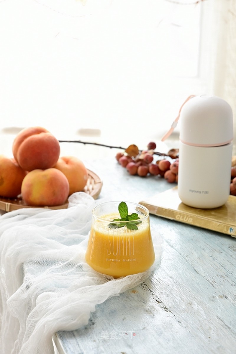 Yellow Peach Milkshake recipe