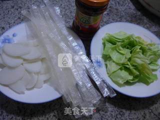 Rice Cake Soup with Beef Sauce and Cabbage Fenpi recipe