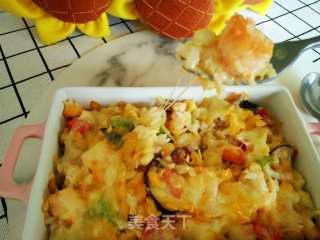 Seafood Baked Rice recipe