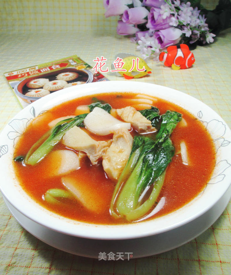 Tripe and Small Green Cabbage Rice Cake Soup recipe