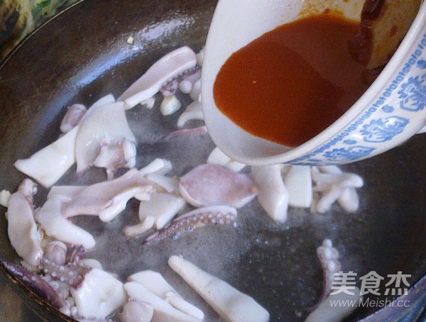 Sauce Fried Squid recipe