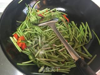 Vegetarian Fried Purple Potato Vine recipe