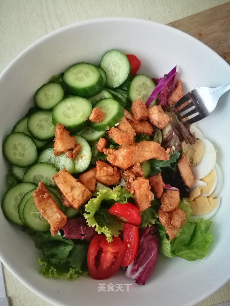 Pan-fried Chicken Breast Salad recipe