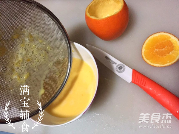 Baby's Cough Suppressant with Orange Steamed Egg recipe