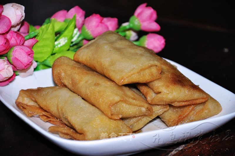 Spring Rolls with Pickled Vegetables and Pork Meat recipe