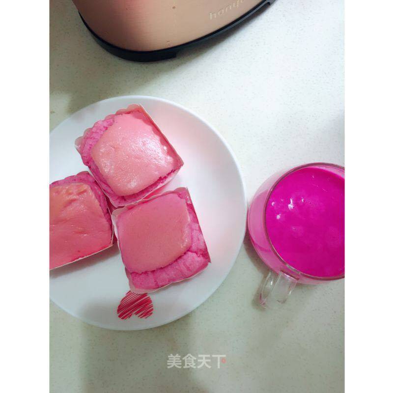 Hanyou Air Fryer-red Heart Dragon Fruit Cake recipe