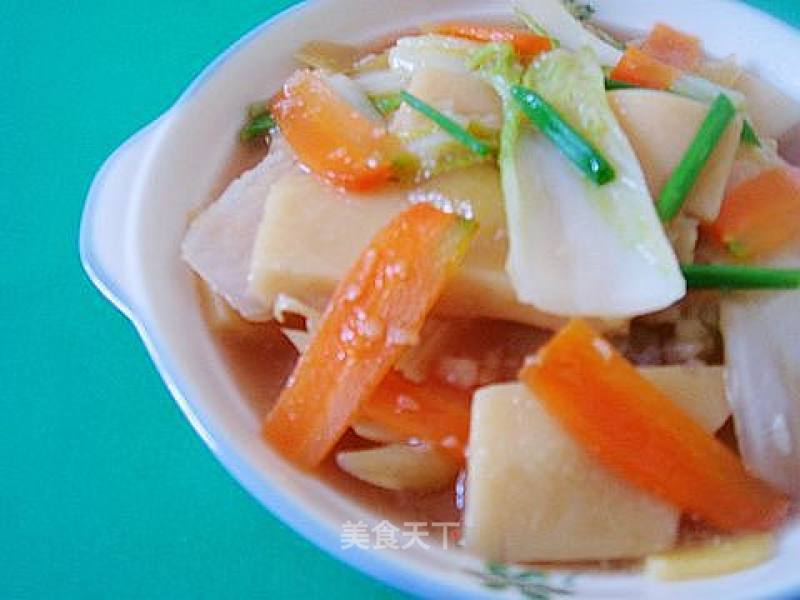 Teochew Sauerkraut with Rice Tofu recipe
