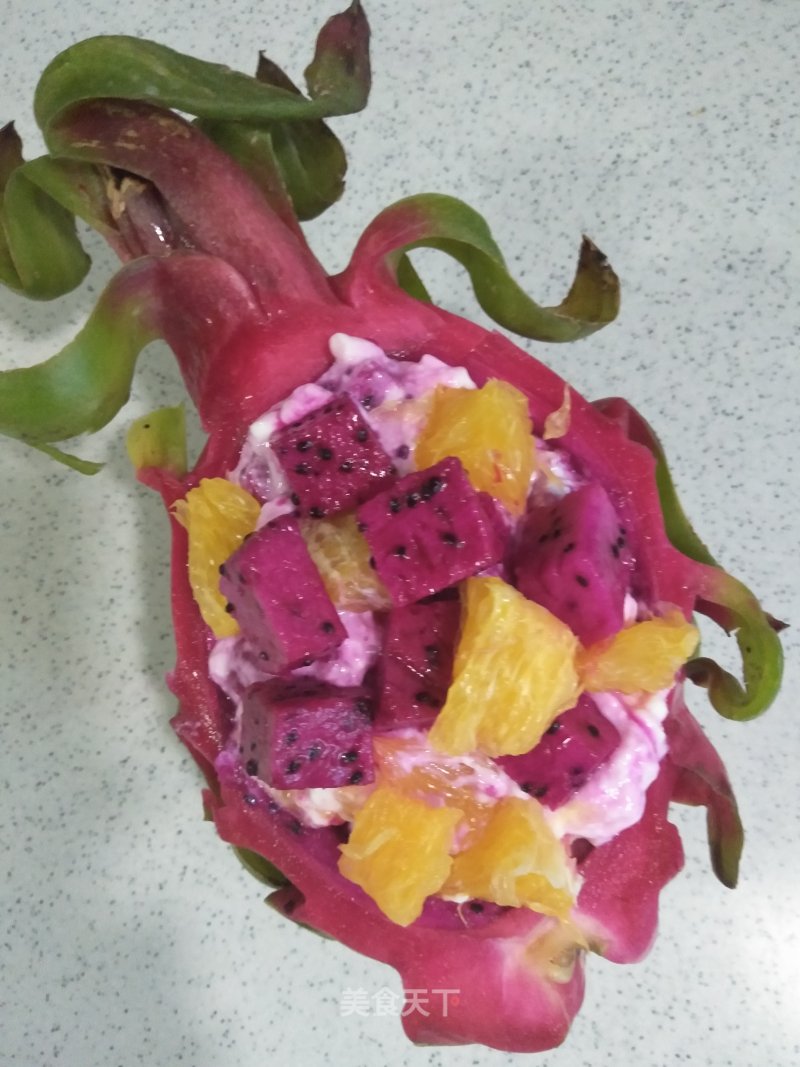 Dragon Fruit Curd Salad recipe