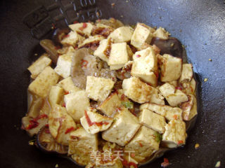 【winter Lettuce】fried Tofu with Mushrooms recipe