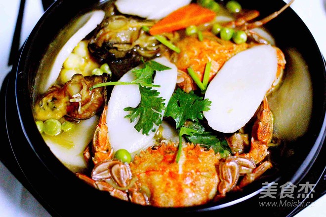 Seafood Braised Rice Cake recipe