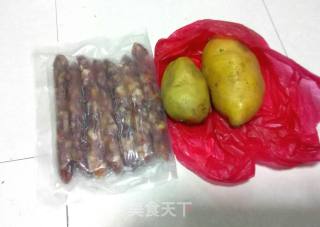 Steamed Potatoes with Sausage recipe