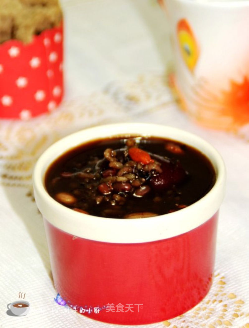 Black and Red Porridge for Nourishing Blood and Nourishing Heart recipe