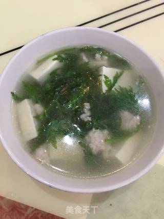 Wormwood Tofu Clear Soup recipe