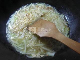 Mustard Shreds Bloom at Night, Boiled Dry Shreds recipe