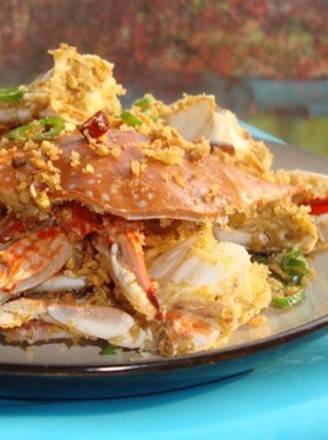 Fried Crab in Typhoon Shelter