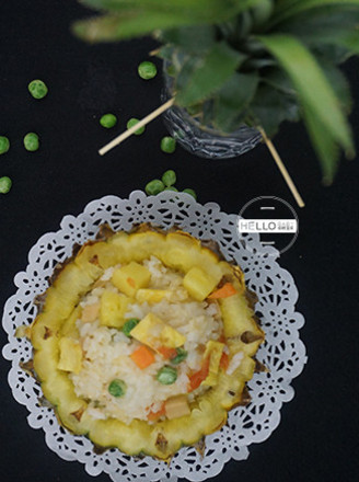 Colorful Pineapple Rice recipe