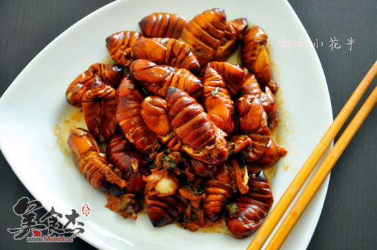 Spiced Silkworm Pupa recipe