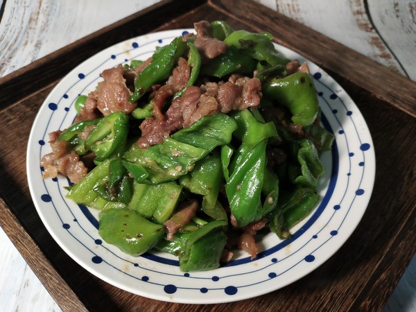 Stir-fried Shredded Pork with Green Pepper recipe