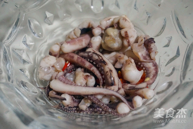 Squid with Cold Salad recipe