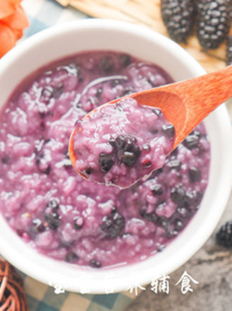 Mulberry Rice Porridge recipe