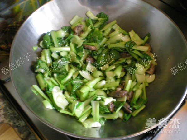 Stir-fried Rape with Vermicelli recipe