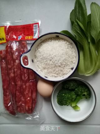 #御寒美食#sausage Claypot Rice recipe