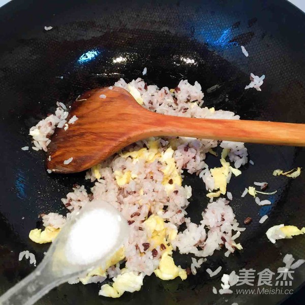 Fried Rice with Egg Sausage recipe