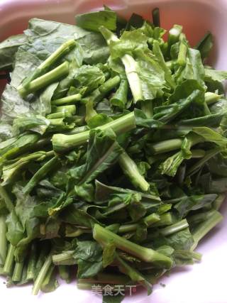 Vegetarian Fried Rape Strips recipe