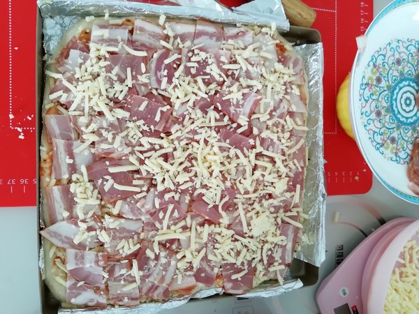 Bacon Cheese Pizza recipe