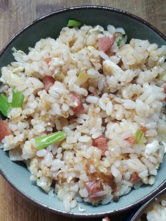 Fried Rice with Red Intestine