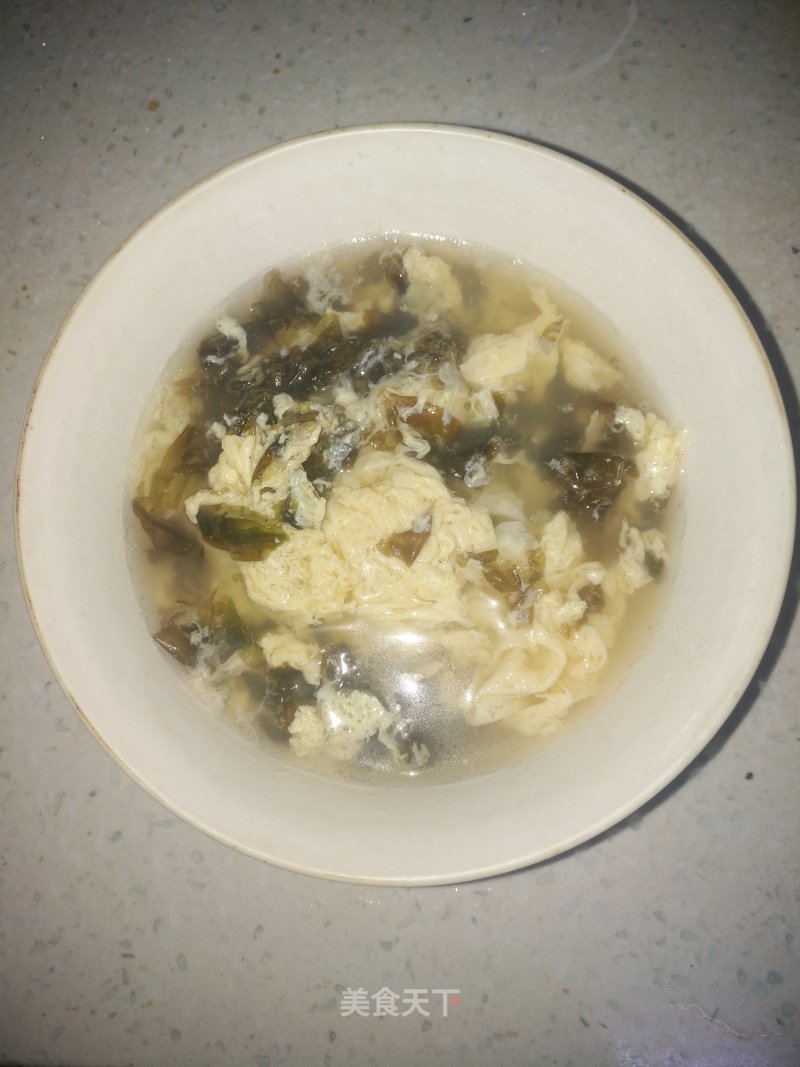 Egg Seaweed Soup recipe
