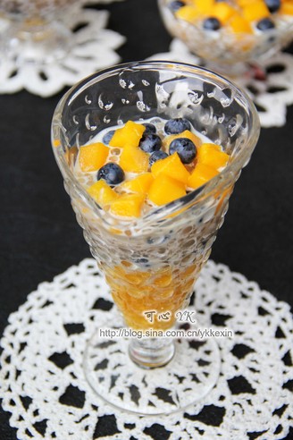 Mango Blueberry Sago recipe