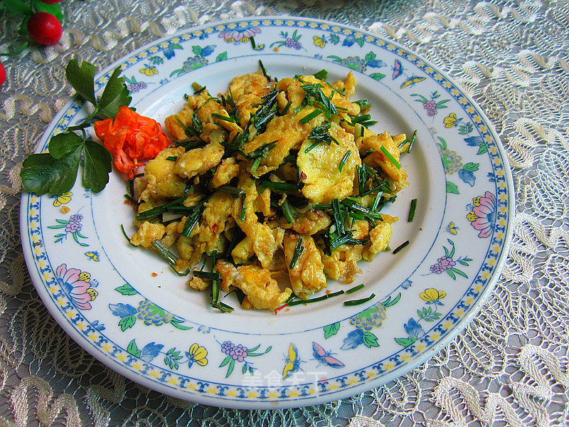 Scrambled Eggs with Lotus Leaf recipe