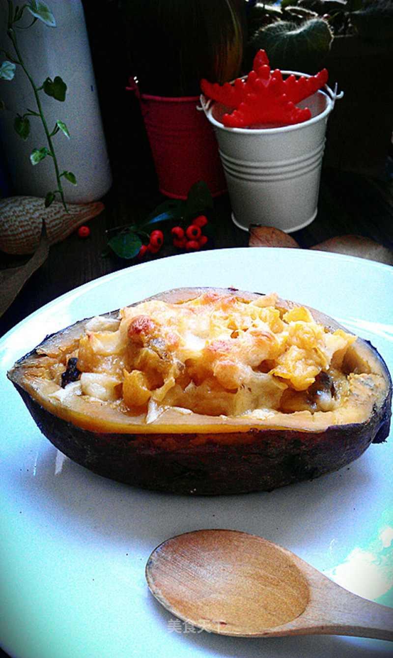 Baked Sweet Potato with Cheese recipe