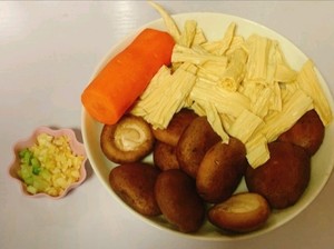 ㊙vegetarian·rice Killer❗simple and Delicious: Fried Yuba with Mushrooms and Carrots recipe