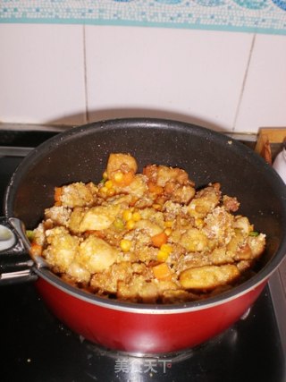 Bowl of Gold and Silver-sweet and Sour Chicken Curry with Pineapple recipe