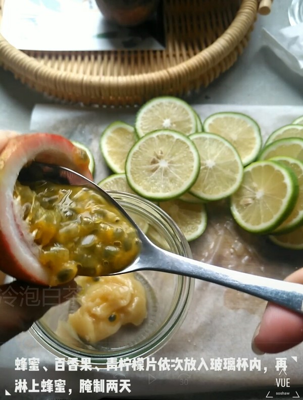 Passion Fruit Lemon Honey Cold Brew White Tea recipe