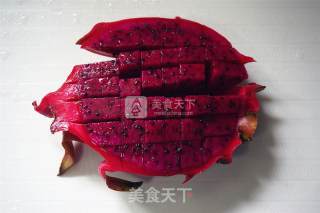 Cantaloupe Coconut Milk Dragon Fruit Popsicle recipe