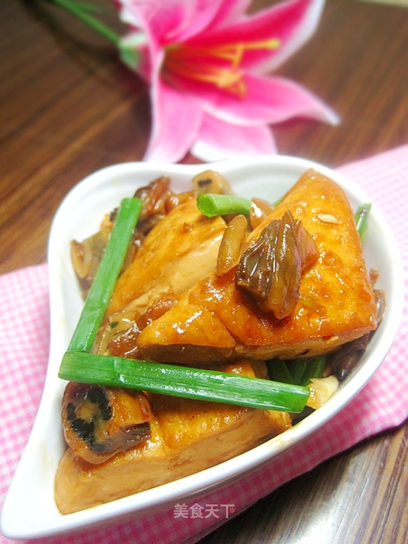 Braised Tofu with Oyster Sauce recipe