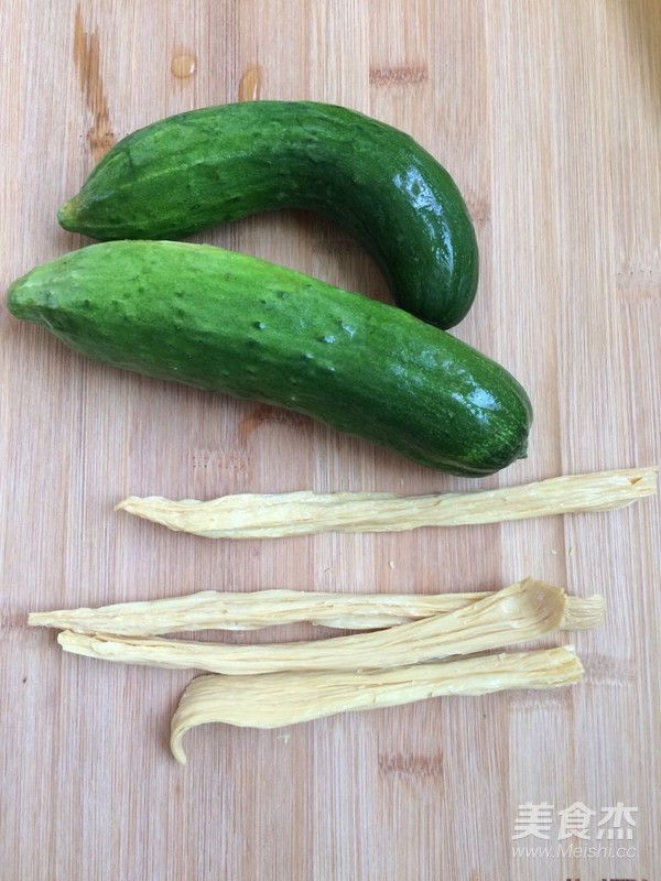 Yuba Mixed with Cucumber recipe