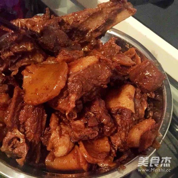 Big Goose Stewed with Dried Potatoes recipe