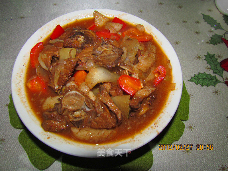 Braised Lamb Chops in Red Wine