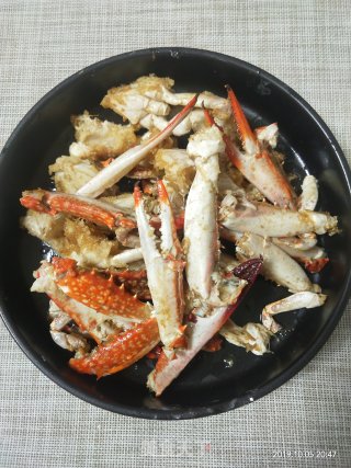 Fried Sea Crab with Ginger and Spring Onion recipe