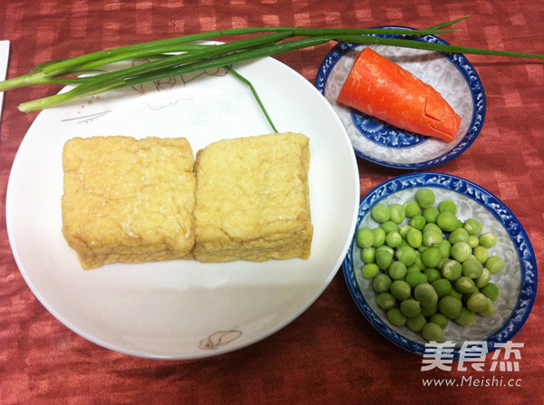 Tofu Stewed with Peas in Microwave recipe