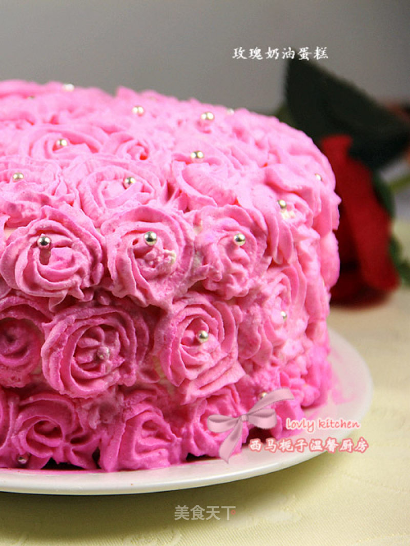 Rose Cream Cake recipe