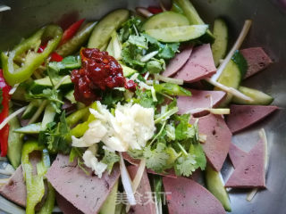 Cucumber with Pork Liver recipe