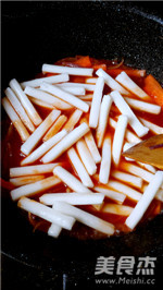 Spicy Fried Rice Cake with Squid recipe