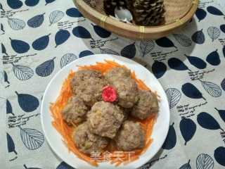 Steamed Mustard Meatballs recipe