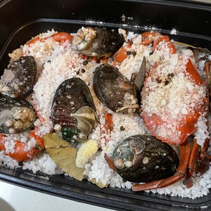 Family Version Salt-baked Seafood (applicable to Crab, Abalone, Snails and Shrimp) recipe