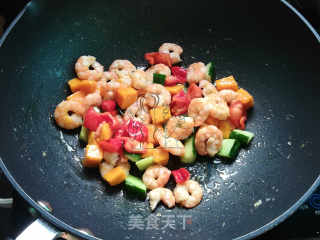 Mango Juice Drenched Shrimp recipe